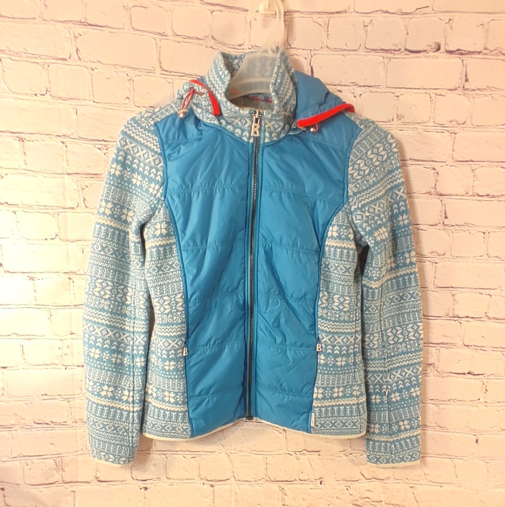 Bogner Blue and White Patterned Jacket